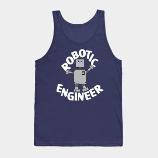 Robotic Engineer White Text Tank Top